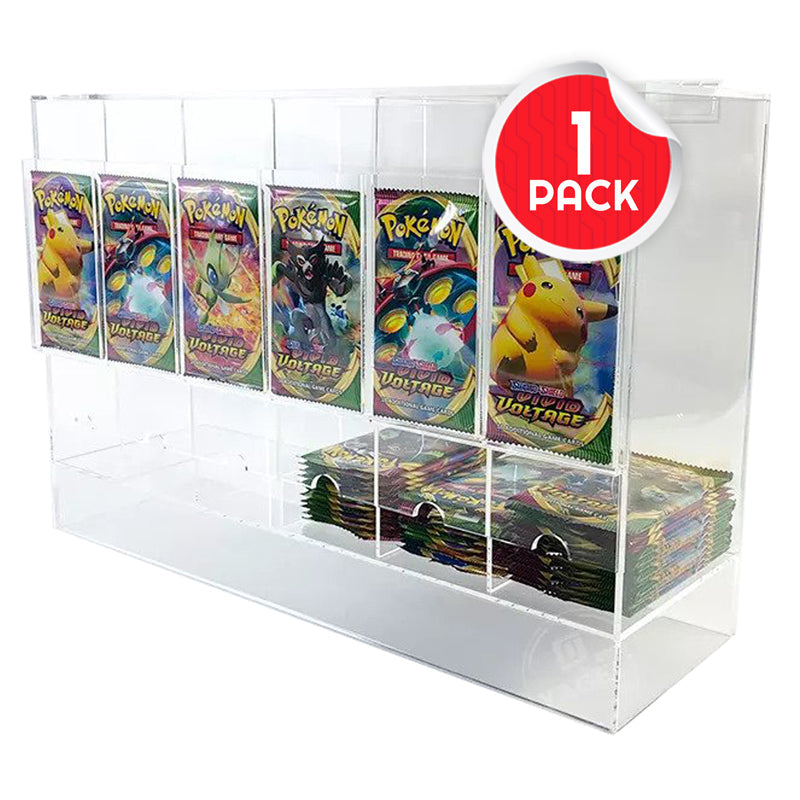 Pokémon Booster Pack 6-Slot EVORETRO Acrylic Display Dispenser - 4 Packs-9