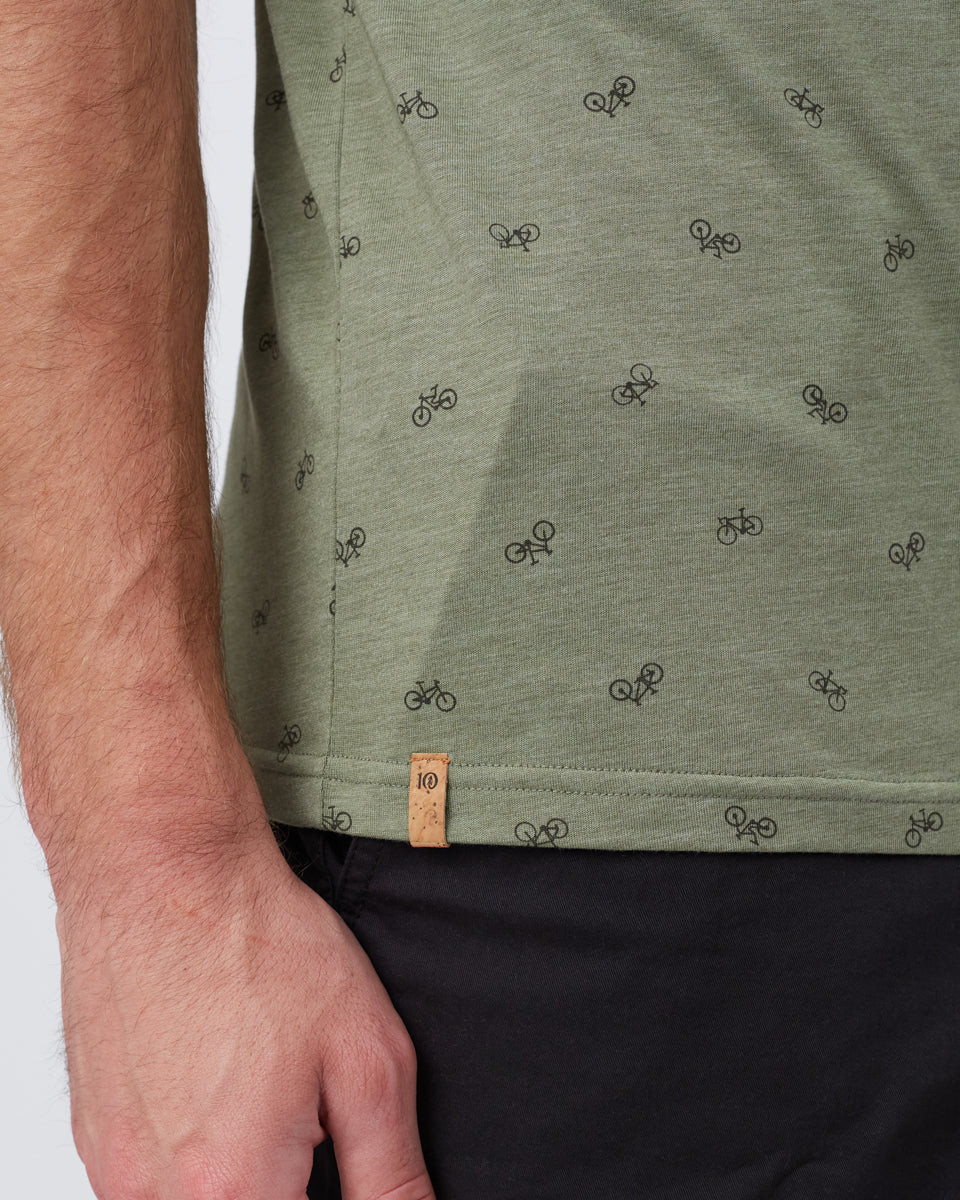 Bike Around Print T-Shirt-3