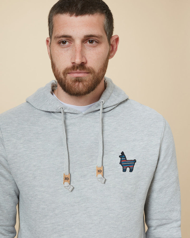 Peru Embroidered Llama Hoodie-3