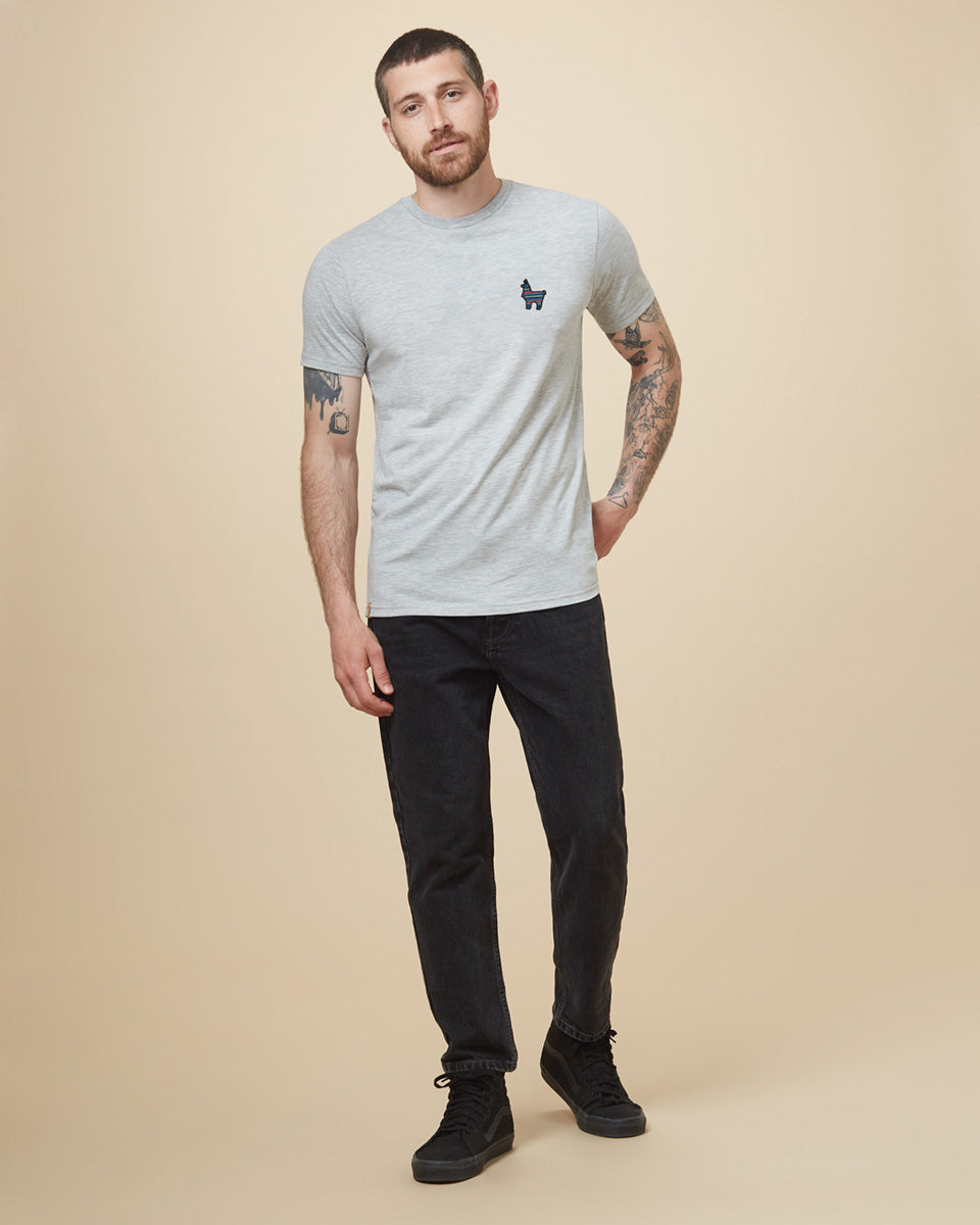 Peru Embroidered Llama T-Shirt-1