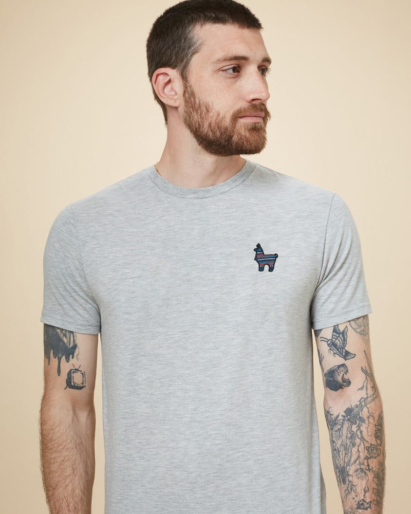 Peru Embroidered Llama T-Shirt-3
