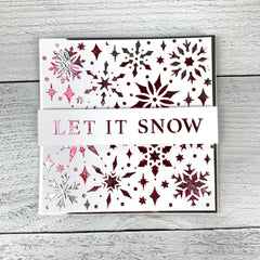 The Crafters Workshop Pochoir 15x15 cm Flocons de neige étincelants-2