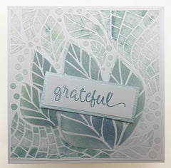 The Crafters Workshop Pochoir 15x15 cm Feuilles Abstraites-2