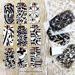 The Crafters Workshop Pochoir 6x6 Messy Script-4