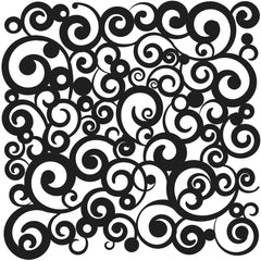 Pochoir The Crafters Workshop 6x6 Cosmic Swirl-1