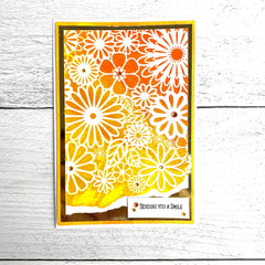 The Crafters Workshop Pochoir 15x15 cm Folie Florale-2