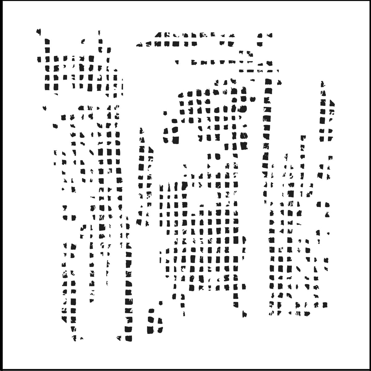 Gabarit en pochoir The Crafters Workshop 6x6, texture carrelage-1