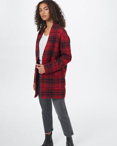 Flannel Cocoon Cardigan-3