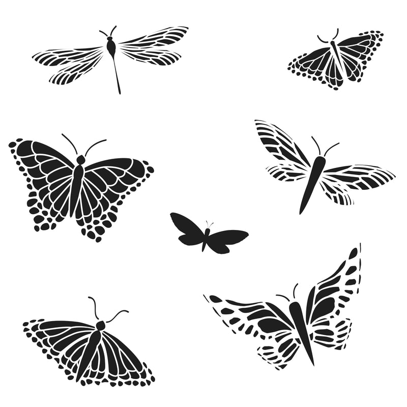 Plantilla 6x6 Mariposas de The Crafters Workshop-1