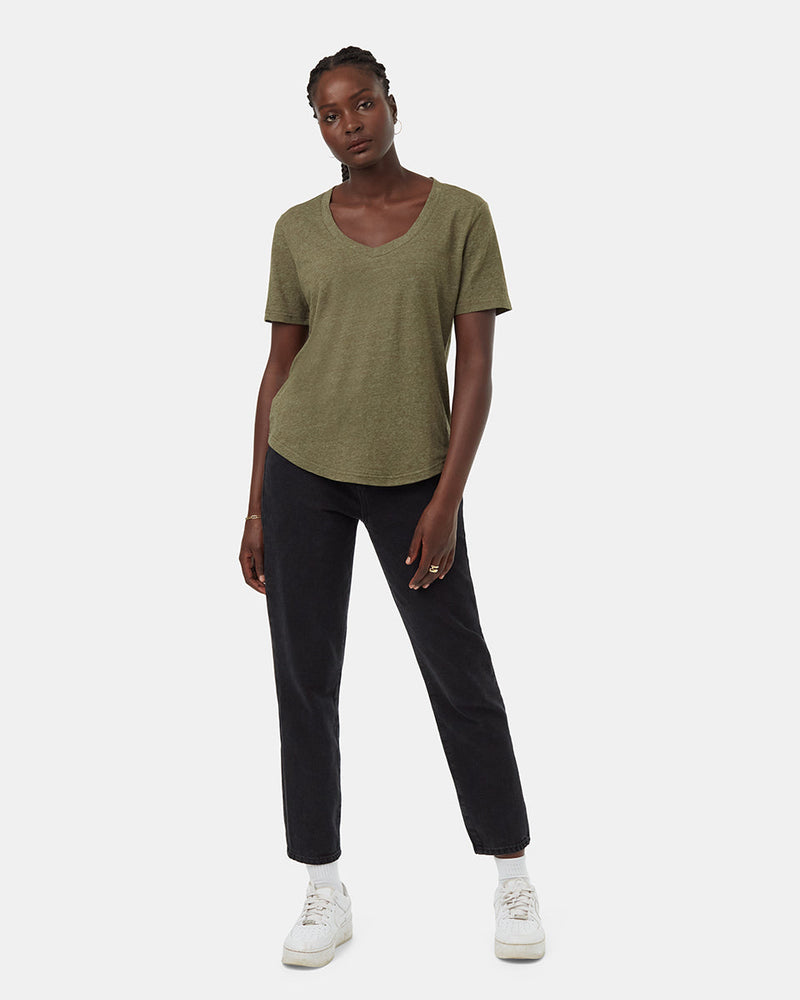 Hemp V-Neck T-Shirt-2