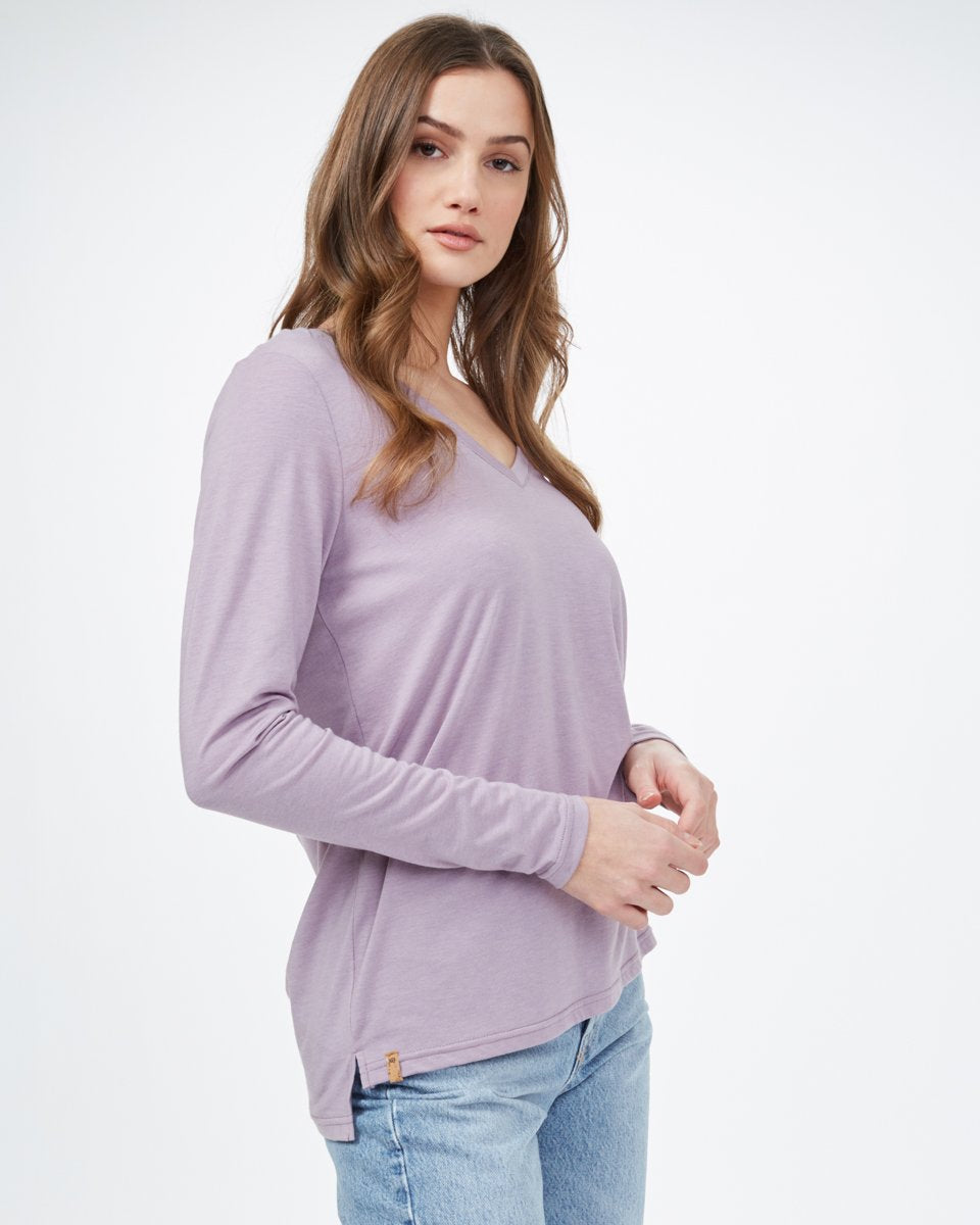 TreeBlend V-Neck Longsleeve T-Shirt-1