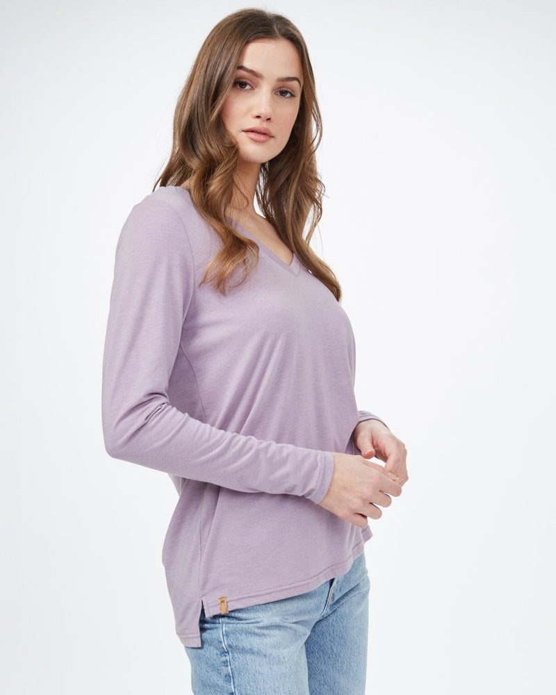 TreeBlend V-Neck Longsleeve T-Shirt-1