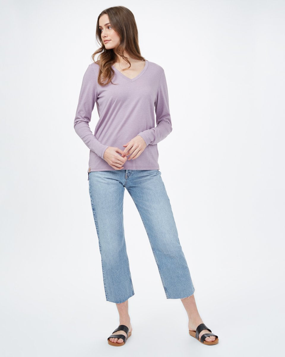 TreeBlend V-Neck Longsleeve T-Shirt-5