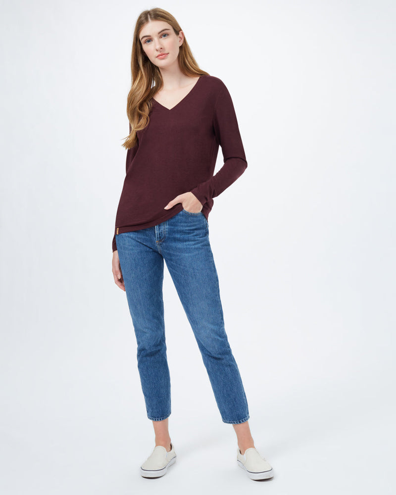 TreeBlend V-Neck Longsleeve T-Shirt-2