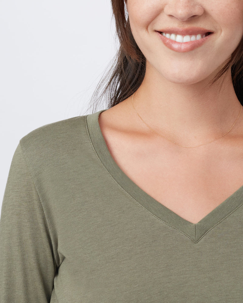TreeBlend V-Neck Longsleeve T-Shirt-2