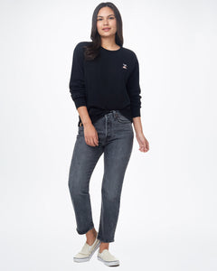 Palm Sunset Embroidery Crew-2