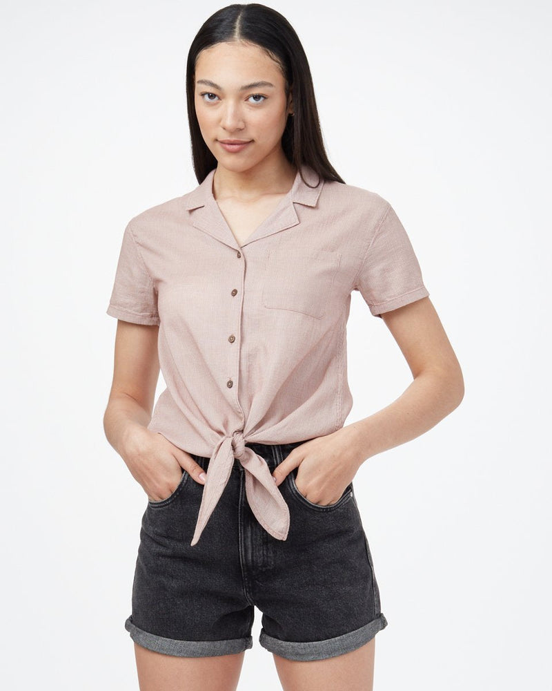 Isa Tie Front Shirt-1