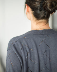 Highline Cotton Sage Tree Stitch Cardigan-3