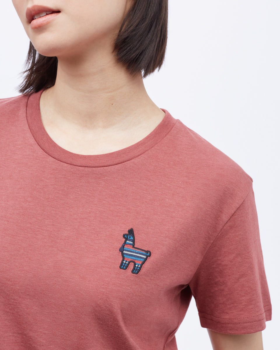 Peru Embroidered Llama T-Shirt-3