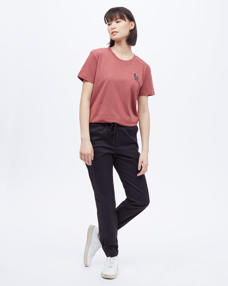Peru Embroidered Llama T-Shirt-5