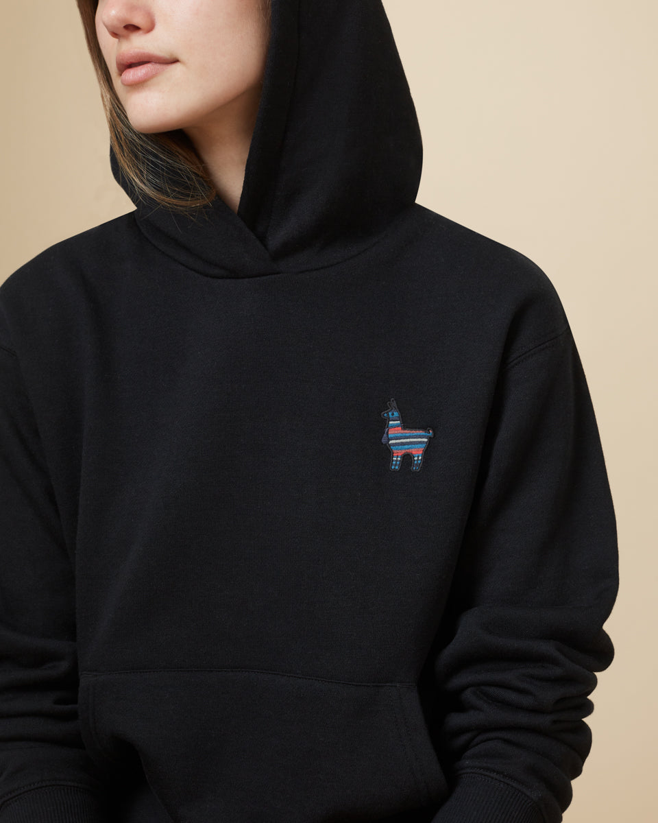 Peru Embroidered Llama Hoodie-4
