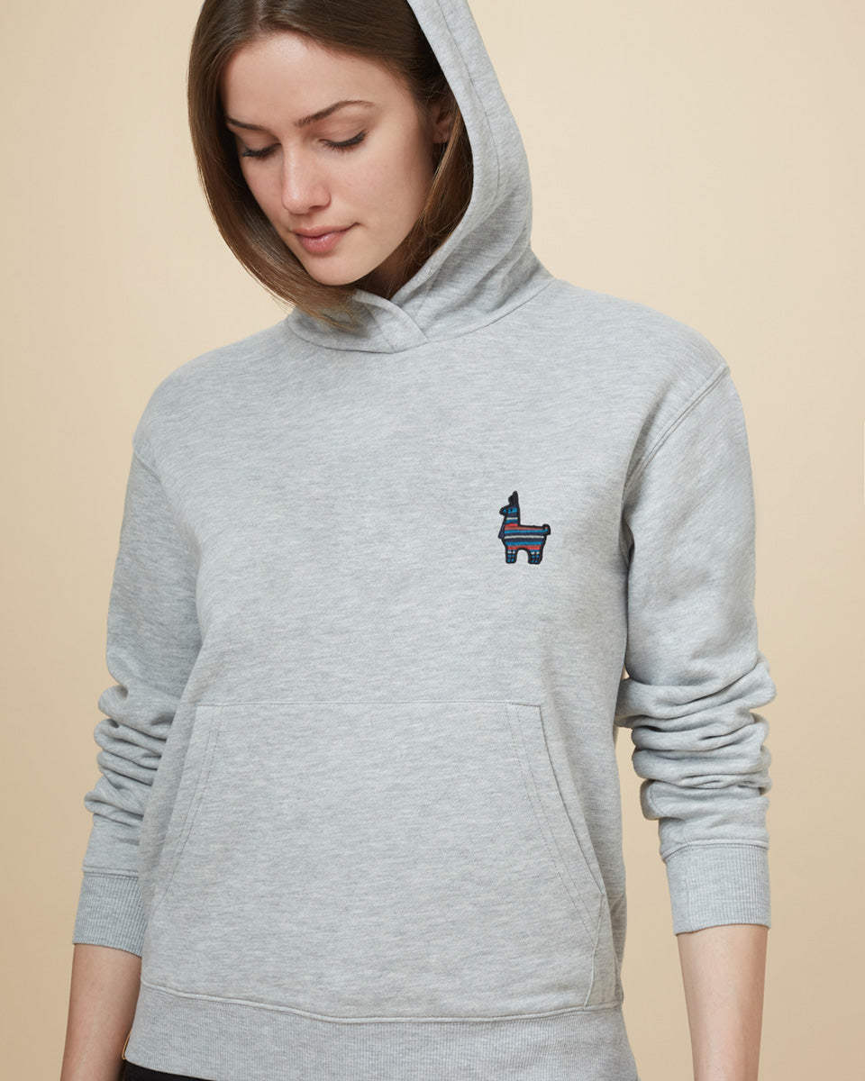 Peru Embroidered Llama Hoodie-1