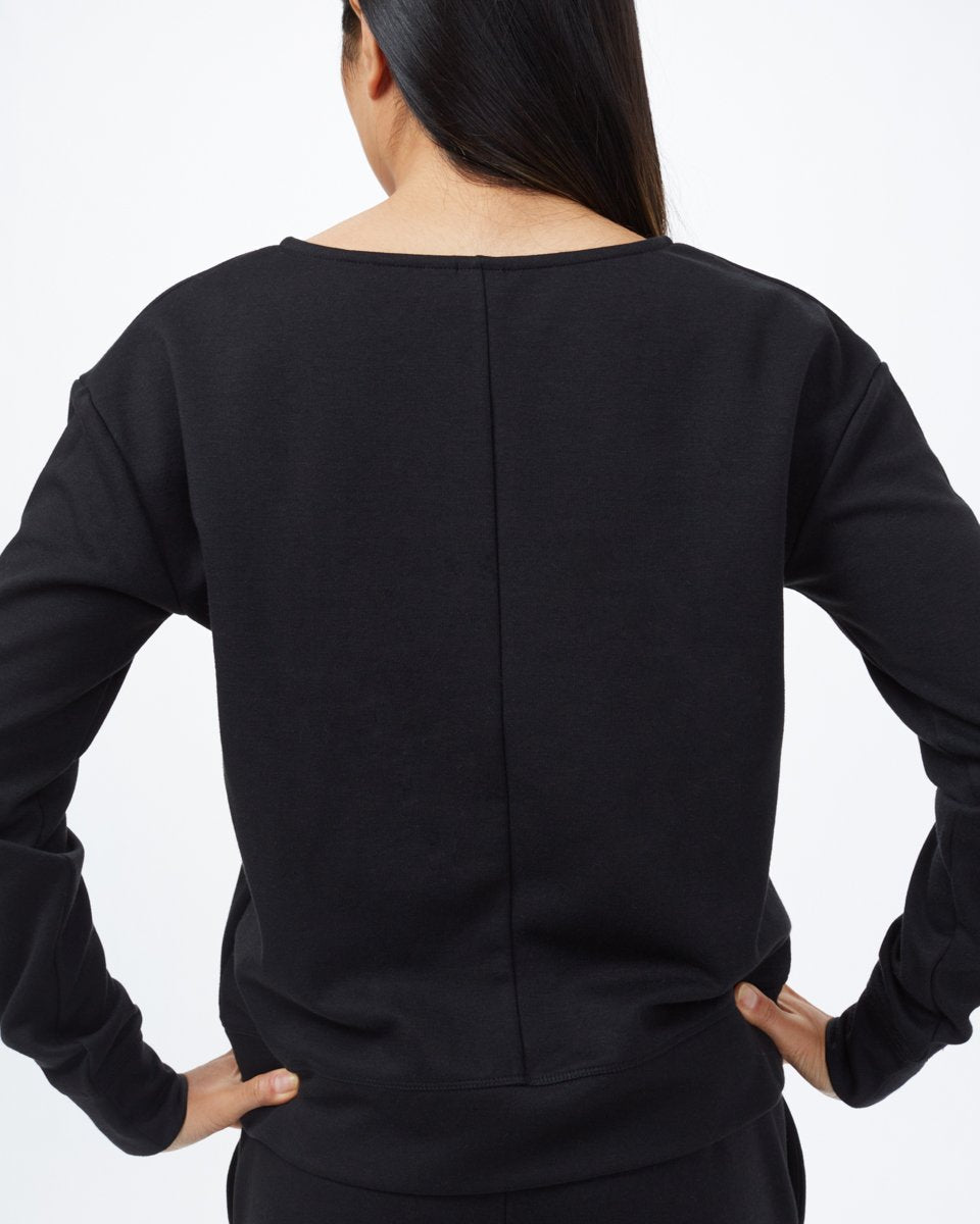 Ponte V-Neck Top-3