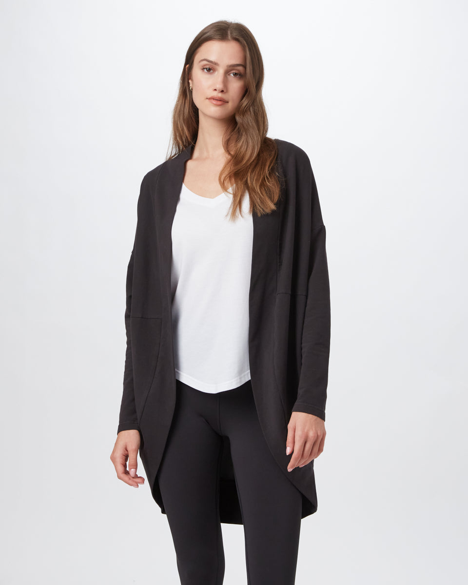 French Terry Cocoon Cardigan-2