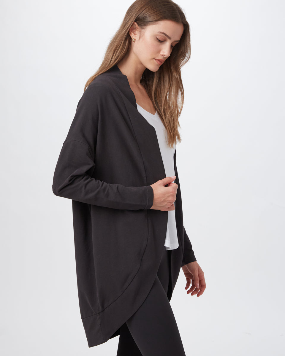 French Terry Cocoon Cardigan-3