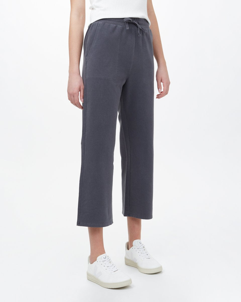 French Terry Wide Leg Sweatpant-1