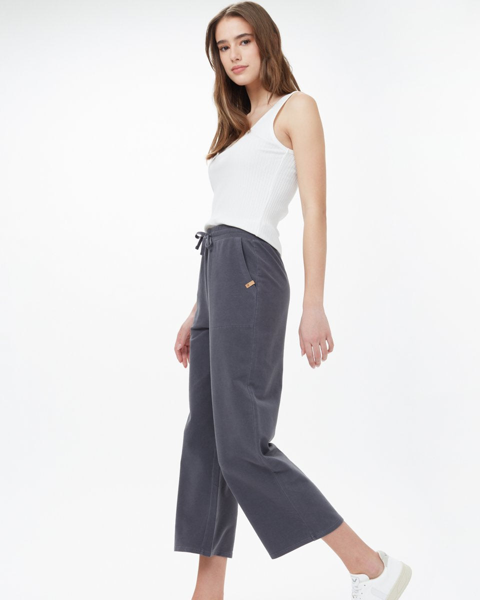 French Terry Wide Leg Sweatpant-4