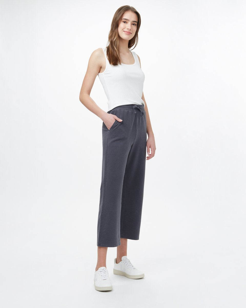 French Terry Wide Leg Sweatpant-3