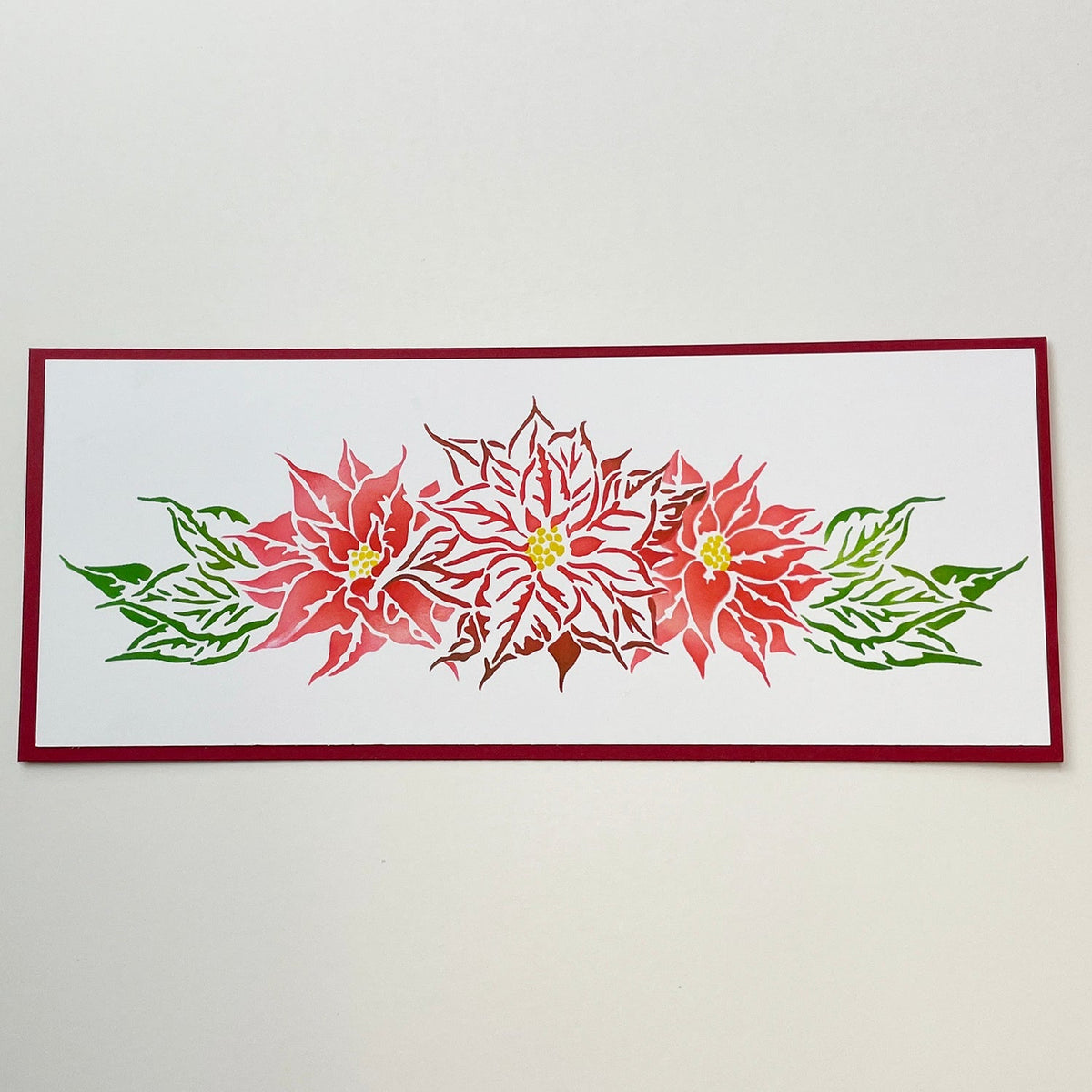 The Crafters Workshop Slimline Layered Poinsettia Spray-2