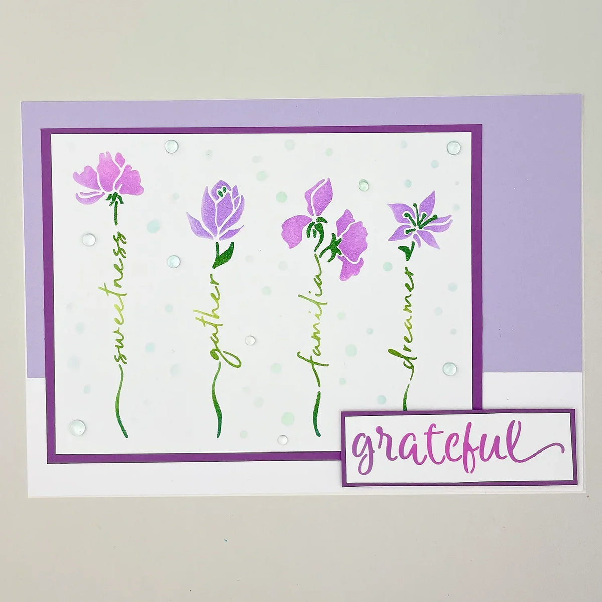 The Crafters Workshop A2 Layered Word Flowers-2