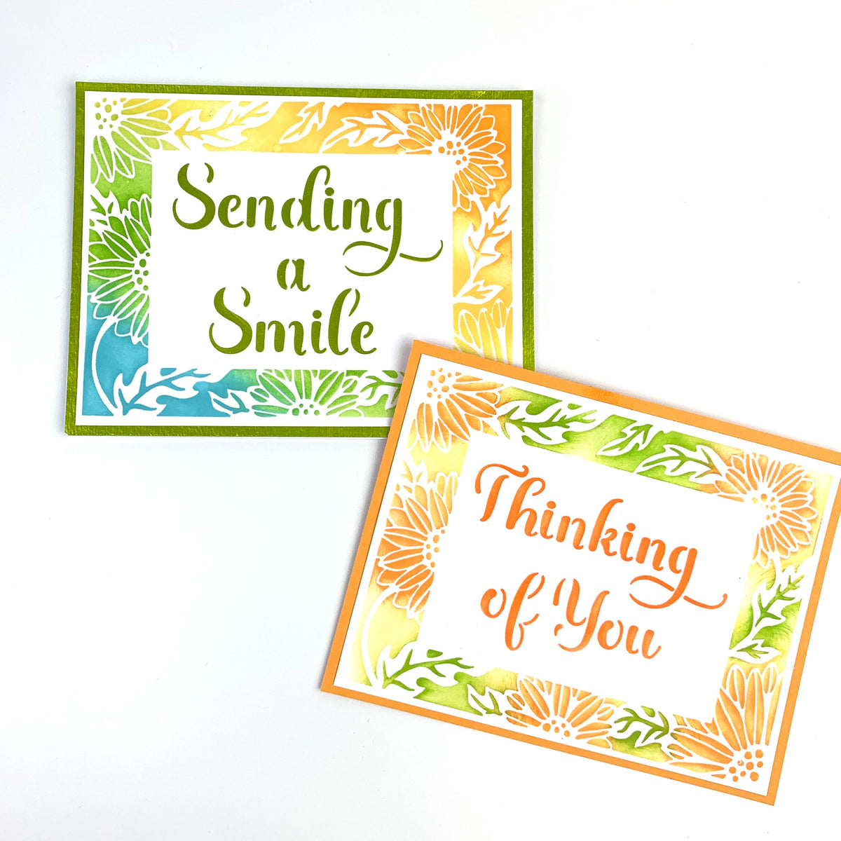 The Crafters Workshop A2 Sunflowers Vines Frames-9