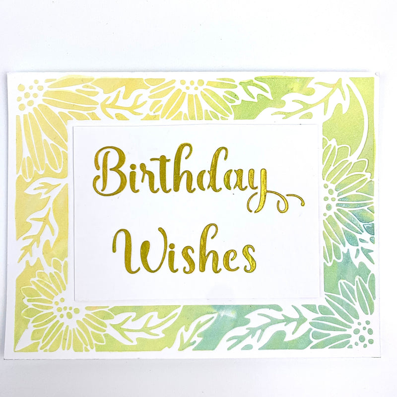 The Crafters Workshop A2 Sunflowers Vines Frames-2