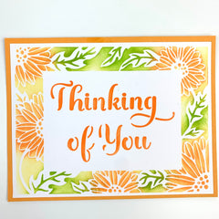 The Crafters Workshop A2 Sunflowers Vines Frames-6