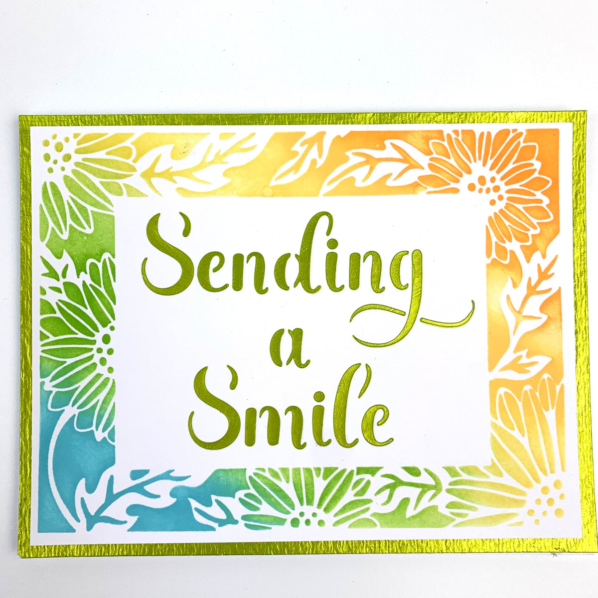 The Crafters Workshop A2 Sunflowers Vines Frames-7