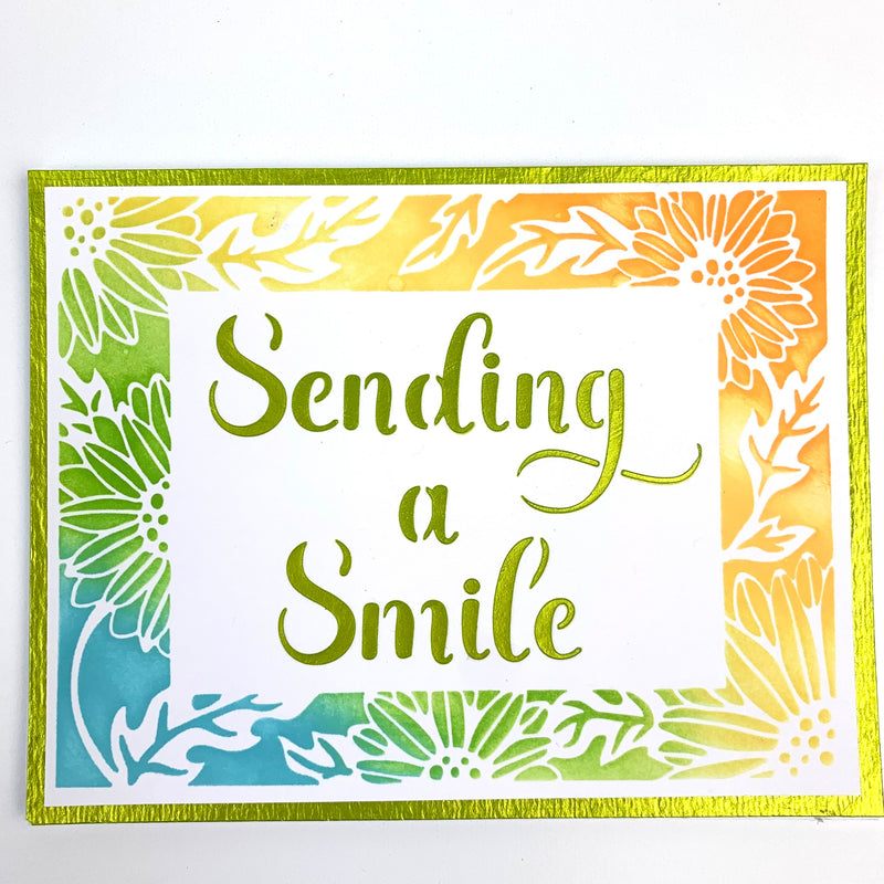 The Crafters Workshop A2 Sunflowers Vines Frames-7