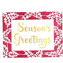 The Crafters Workshop A2 Holly Snowflake Frames-2