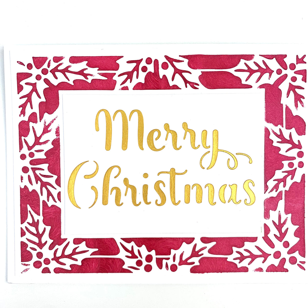 The Crafters Workshop A2 Holly Snowflake Frames-3