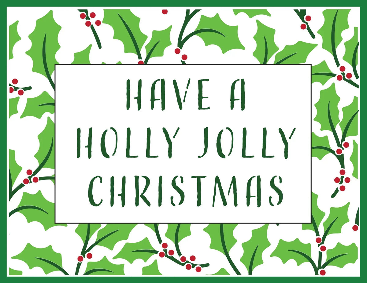 The Crafters Workshop A2 Layered Holly Background-2