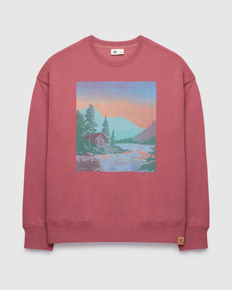 Washed Lakeshore Relaxed Crew-2