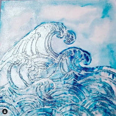 Gabarit The Crafters Workshop 15x15 cm Vague-2