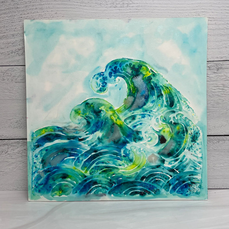 Gabarit The Crafters Workshop 15x15 cm Vague-5