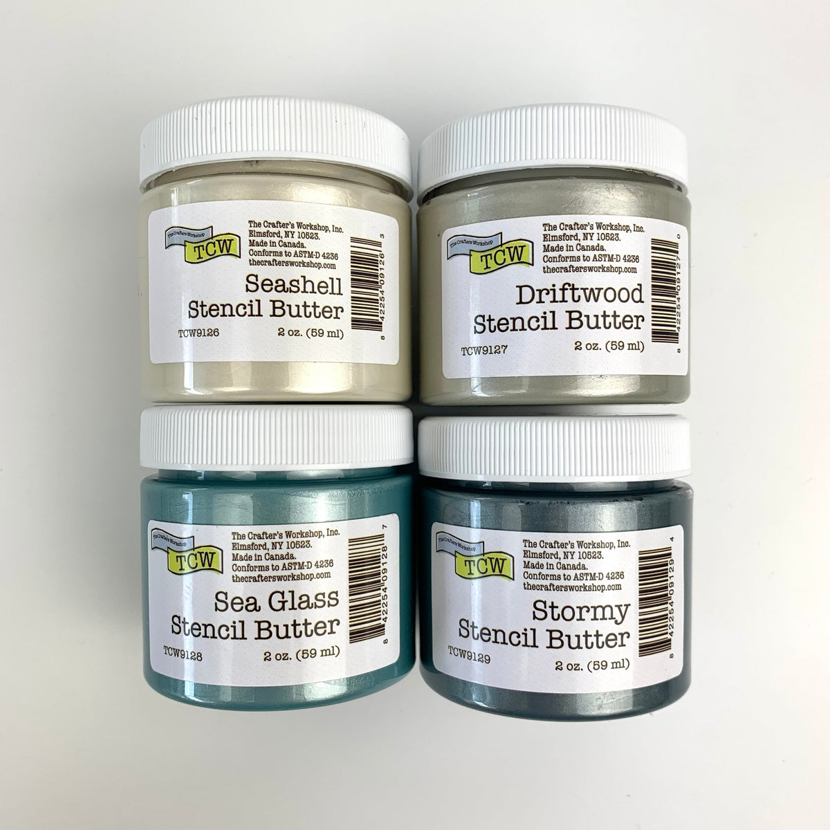 The Crafters Workshop (TCW) Stencil Butter Lot de 4 pochoirs Beach House-1