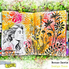 The Crafters Workshop 6x6 Stencil Summer Meadow-3