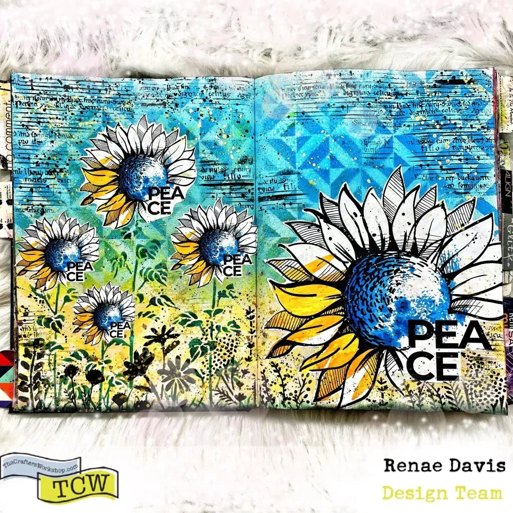 The Crafters Workshop 6x6 Stencil Summer Meadow-4