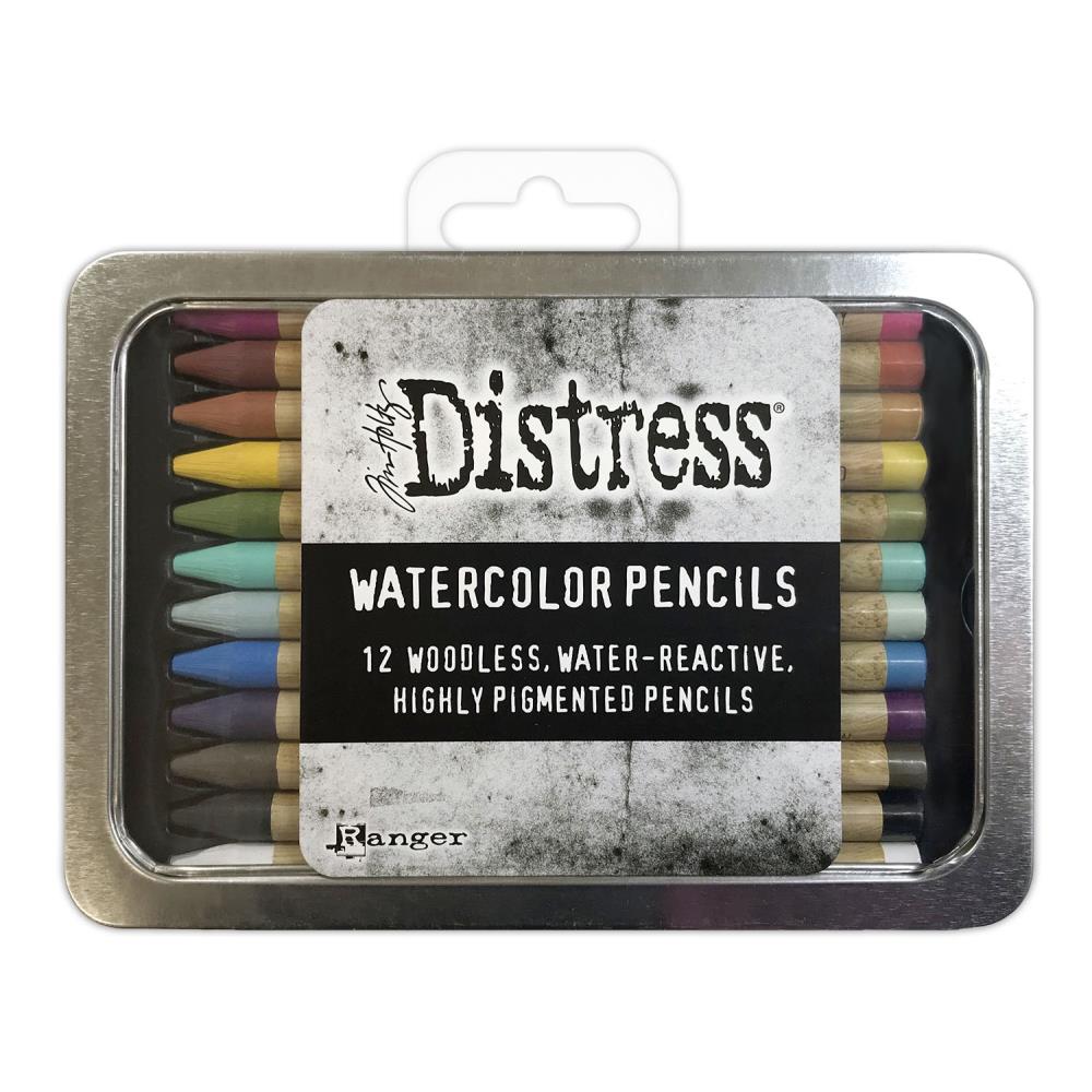Tim Holtz Distress Watercolor Pencils 12/Pkg Set 1-1