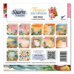 3Quarter Designs Tropic Excursion 8x8 Paper Pack-1